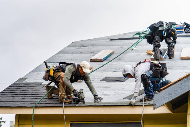 Professional Gutter Installation technician working in Brookpark, OH